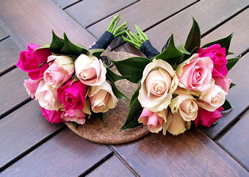 Bouquets de rosas para novias.