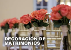 Servicio de ambientación para bodas.